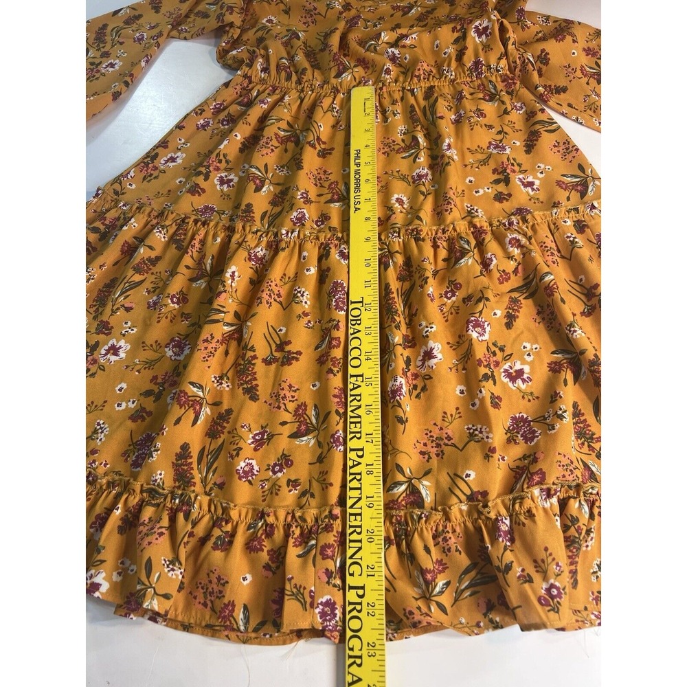 Indigo Soul Women's Dress Size S Small Yellow Floral Never Worn - Picture 11 of 14